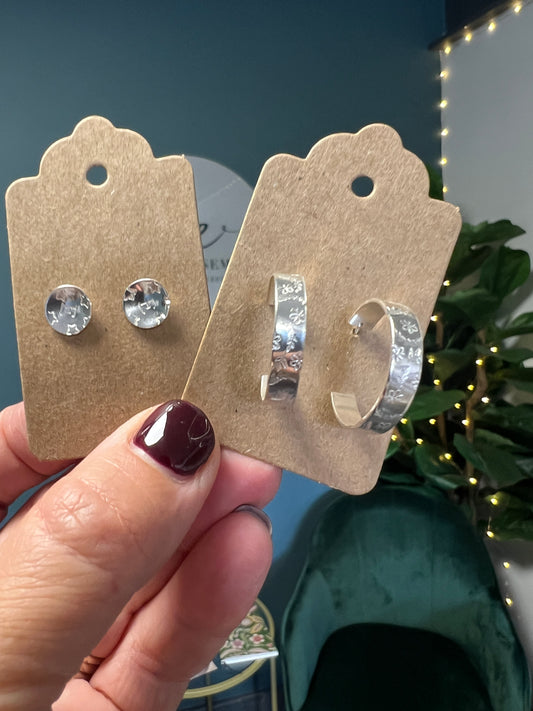 Hoop and Stud Earring Workshop - Monday 12th January 2026 11am-2pm