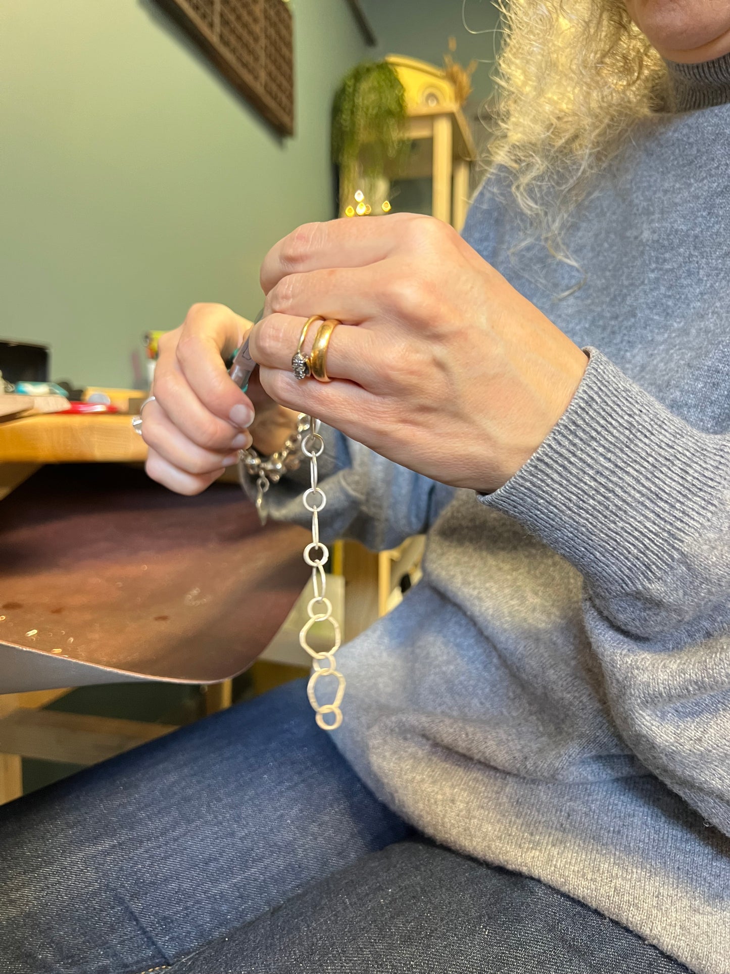 Handmade Chain Link Bracelet Workshop - Friday 16th January 2026 10am-2:30pm