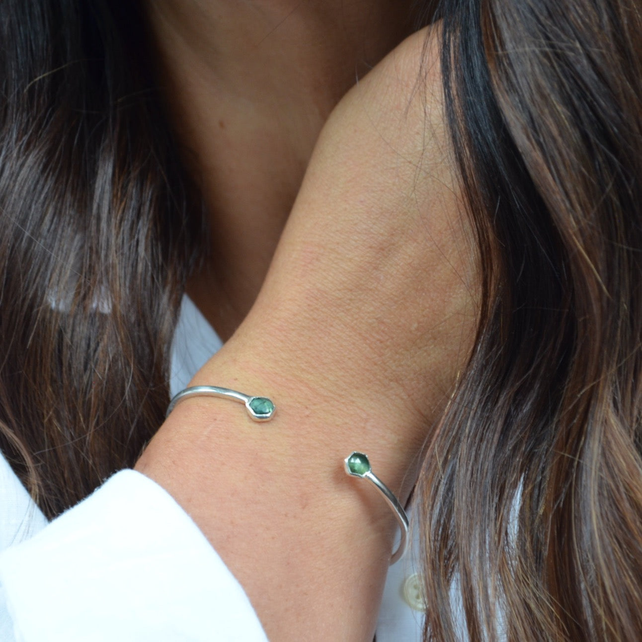 Zoe-sembi-jewellery-Hexagon-sapphire-cuff-bracelet