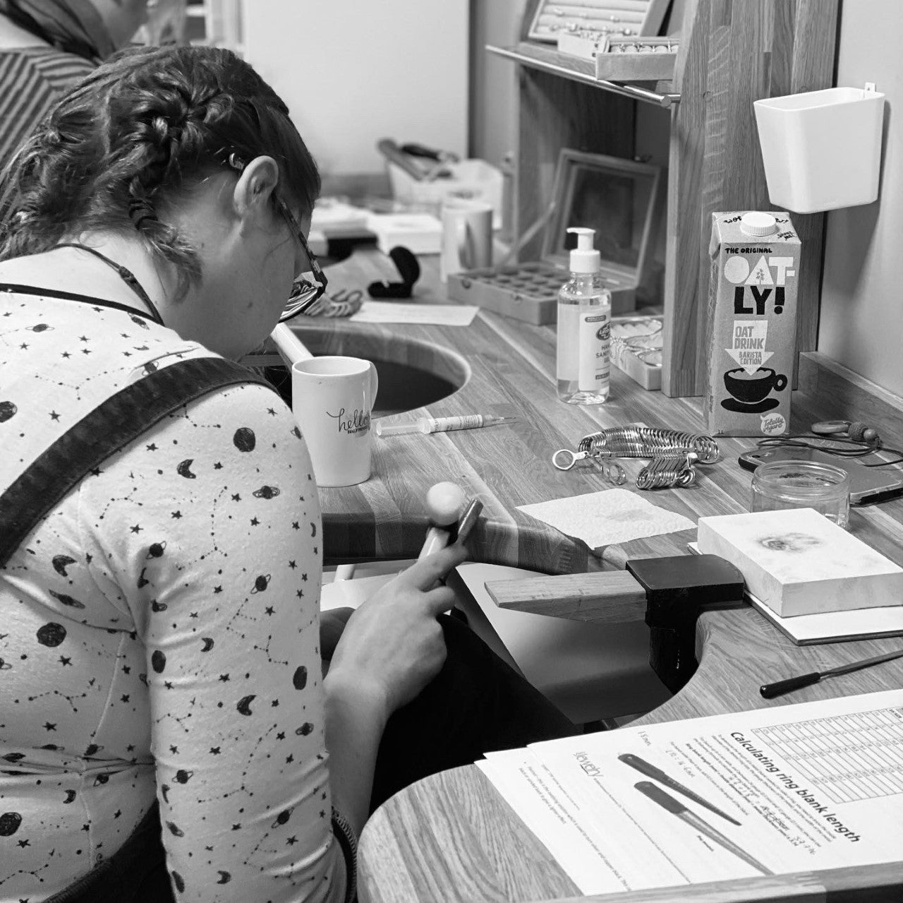 silver jewellery making workshop studio