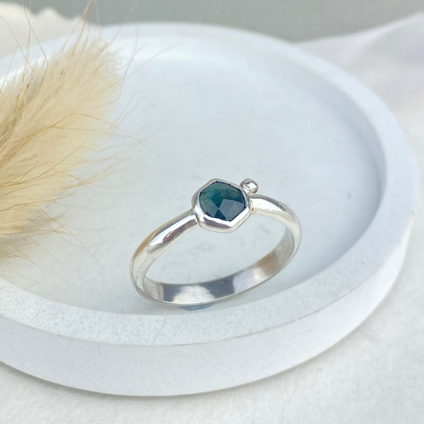 Hexagon sapphire ring – Zoe Sembi Jewellery