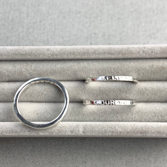 Silver Affirmation Rings Workshop - Thursday 13th February 2025 10am-2pm