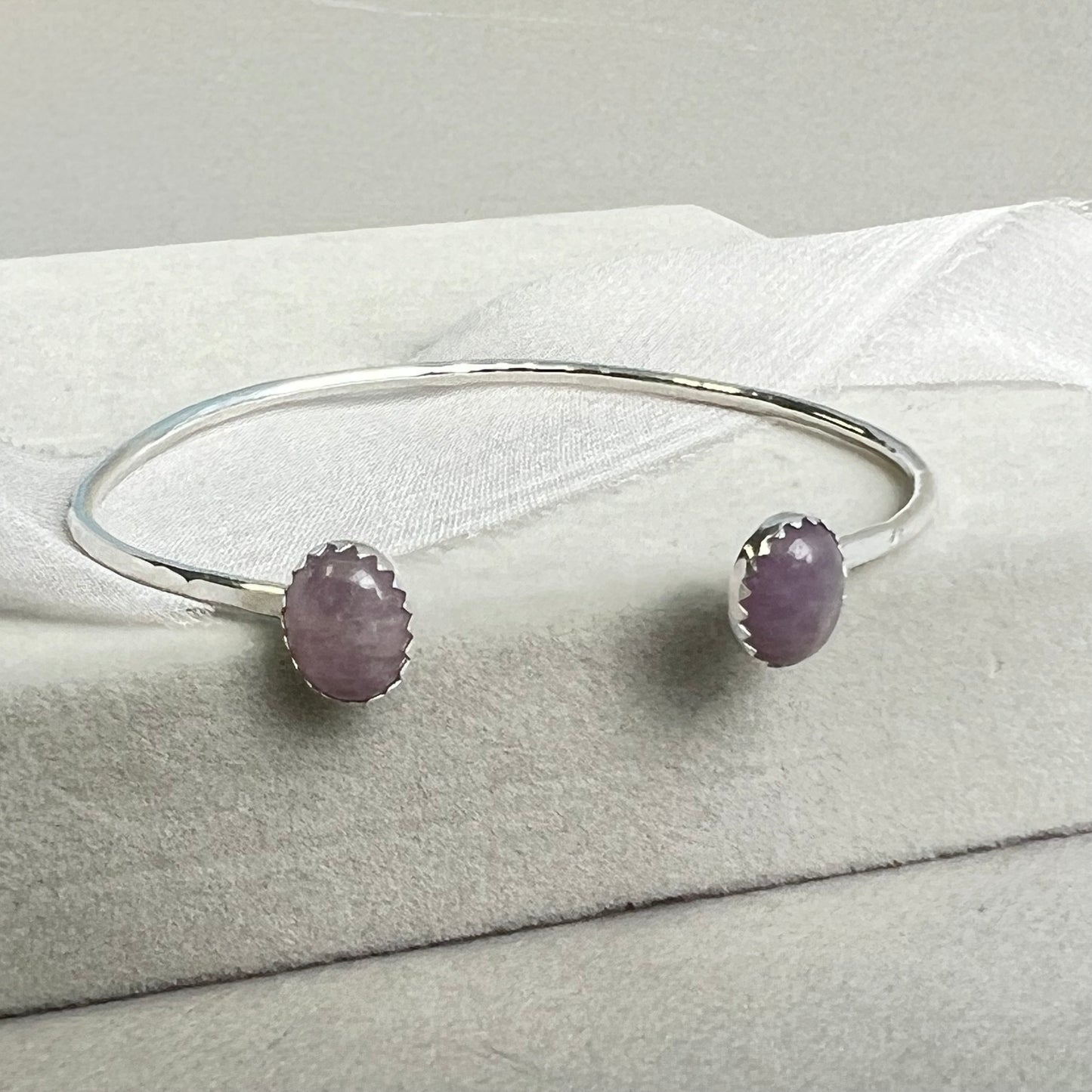 Silver Cuff Bangle with Stones - Monday 9th September 10-1:30pm