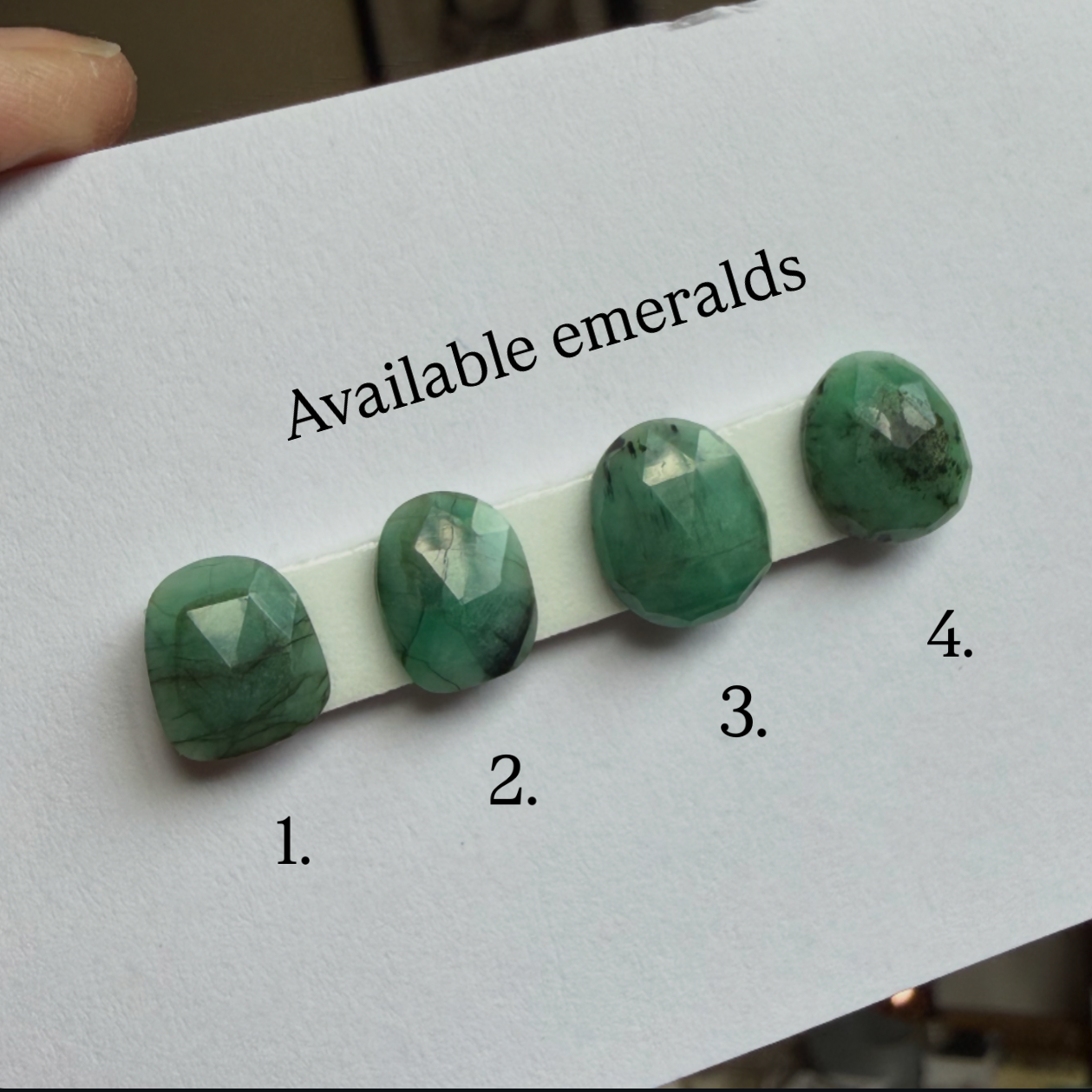 Sterling Silver Statement Emerald Ring