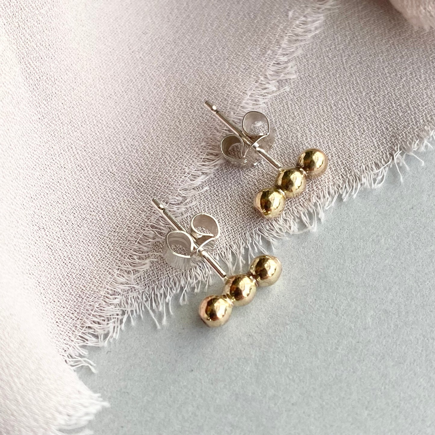 The Crown Beaded Stud Earrings