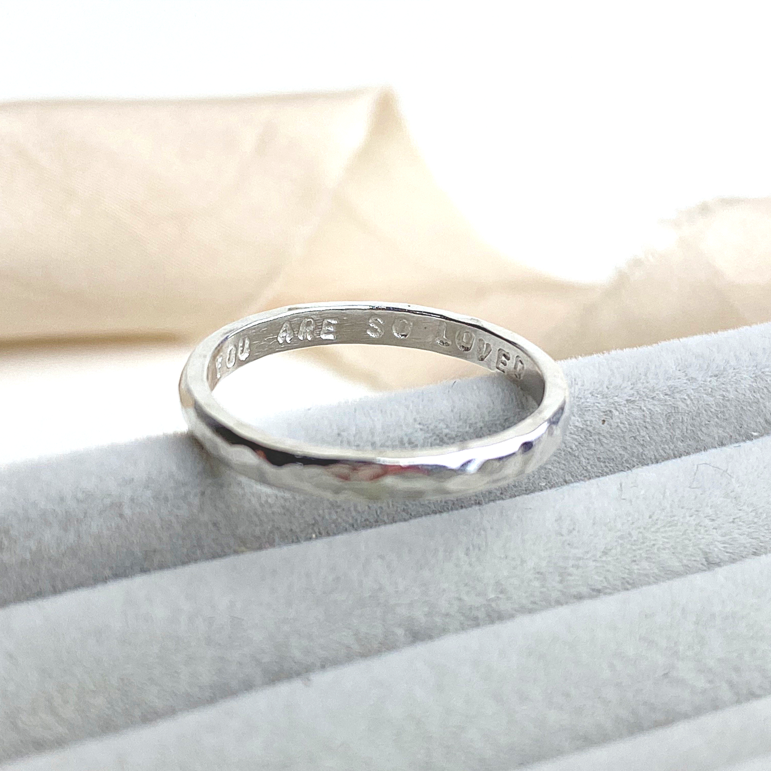 Personalised 2025 stacking rings